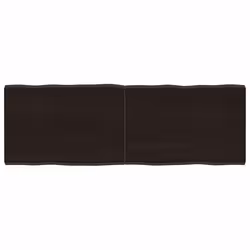 Piano Tavolo Marrone Scuro 120x40x(2-4)cm Rovere Non Trattatocod mxl 127504 - Vista aggiuntiva 2
