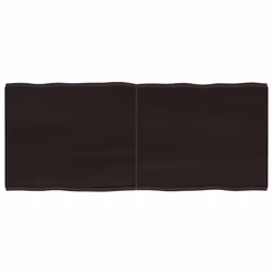 Piano Tavolo Marrone Scuro 120x50x(2-4)cm Rovere Non Trattatocod mxl 79138 - Vista aggiuntiva 2