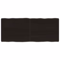 Piano Tavolo Marrone Scuro 120x50x(2-6)cm Rovere Non Trattatocod mxl 103991 - Vista aggiuntiva 2