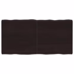 Piano Tavolo Marrone Scuro 120x60x(2-4)cm Rovere Non Trattatocod mxl 79284 - Vista aggiuntiva 2