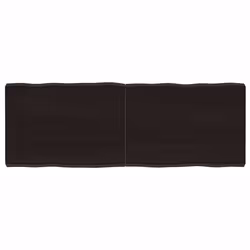 Piano Tavolo Marrone Scuro 140x50x(2-6)cm Rovere Non Trattatocod mxl 104283 - Vista aggiuntiva 2