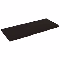 Piano Tavolo Marrone Scuro 140x60x(2-6)cm Rovere Non Trattatocod mxl 104351 - Vista aggiuntiva 3