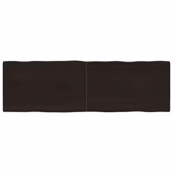 Piano Tavolo Marrone Scuro 160x50x(2-4)cm Rovere Non Trattatocod mxl 127517 - Vista aggiuntiva 2