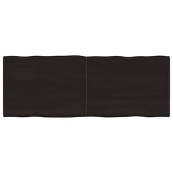 Piano Tavolo Marrone Scuro 160x60x(2-4)cm Rovere Non Trattatocod mxl 103398