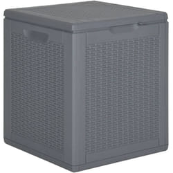 Contenitore da Giardino Grigio in Rattan PP 90 L vidaXL 8344