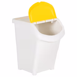 Cestini per Rifiuti Impilabili con Coperchi 3pz Bianchi PP 120Lcod mxl 87290 - Vista aggiuntiva 3