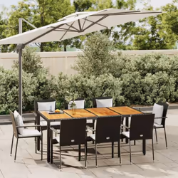 Questo set da pranzo da giardino alla moda, caratterizzato da un design elegante e contemporaneo, è un'ottima scelta per pran ...