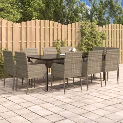 Questo set di divani da giardino alla moda, caratterizzato da un design elegante e contemporaneo, è un'ottima scelta per pran ...