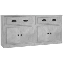 Vidaxl - Credenze 2 pz Grigio Cemento in Legno Multistrato