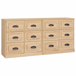 vidaXL Credenze 2 pz Rovere Sonoma in Legno Multistrato - Vista aggiuntiva 2