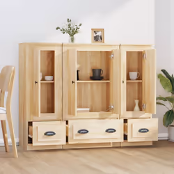 vidaXL Credenze 3 pz Rovere Sonoma in Legno Multistrato - Vista aggiuntiva 3