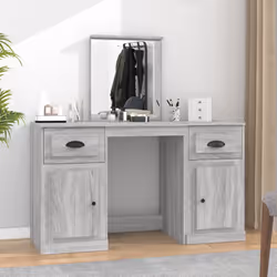 Toeletta con Specchio Grigio Sonoma 130x50x132,5 cmcod mxl 125267