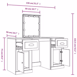 VidaXL 3185349 toletta e set da toletta - Vista aggiuntiva 4