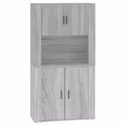 Credenza Grigio Sonoma in Legno Multistratocod mxl 125689 - Vista aggiuntiva 2