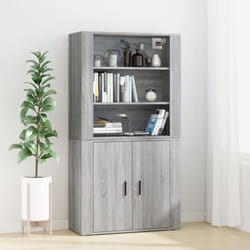 Vidaxl - Credenza, Madia per salotto Grigio Sonoma in Legno Multistrato