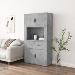 Vidaxl - Credenza Grigio Cemento in Legno Multistrato 85335