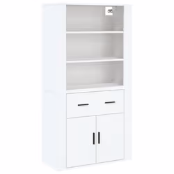 vidaXL Credenza Bianca in Legno Multistrato - Vista aggiuntiva 2