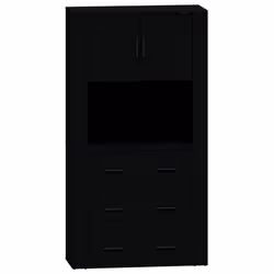 Credenza Nera in Legno Multistratocod mxl 114022