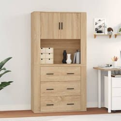 vidaXL Credenza Rovere Sonoma in Legno Multistrato