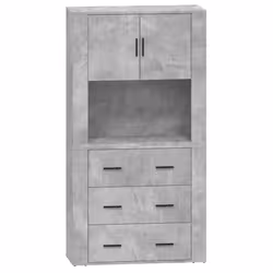 Credenza Grigio Cemento in Legno Multistratocod mxl 77336