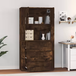 Credenza Rovere Fumo in Legno Multistratocod mxl 125271 - Vista aggiuntiva 3