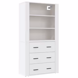 Credenza Bianca in Legno Multistratocod mxl 77357 - Vista aggiuntiva 2