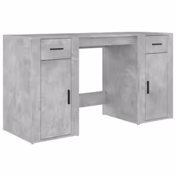 Scrivania con Armadietto Grigio Cemento in Legno Multistratocod mxl 101307 - Vista aggiuntiva 2