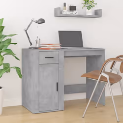Scrivania con Armadietto Grigio Cemento in Legno Multistratocod mxl 101307 - Vista aggiuntiva 3