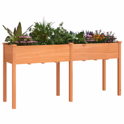 Fioriera con Fodera Marrone 161x45x76cm Legno Massello di Abetecod mxl 130772 - Vista aggiuntiva 3