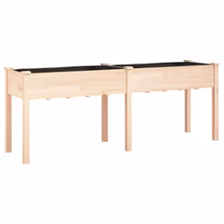 Fioriera con Fodera 203x53x76 cm Legno Massello di Abetecod mxl 106791 - Vista aggiuntiva 2