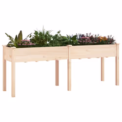 Fioriera con Fodera 203x53x76 cm Legno Massello di Abetecod mxl 106791 - Vista aggiuntiva 3