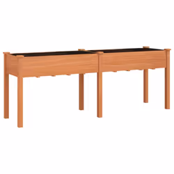 Fioriera con Fodera Marrone 203x53x76cm Legno Massello di Abetecod mxl 130771 - Vista aggiuntiva 2