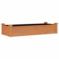 Fioriera Giardino Fodera Marrone 120x45x25cm Massello Abetecod mxl 106235 - Vista aggiuntiva 2