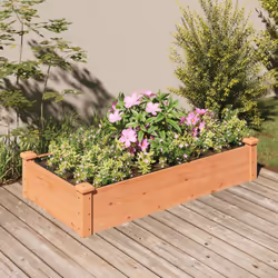 Questa fioriera da giardino rialzata in legno con la fodera è la scelta perfetta per gli appassionati del fai da te che desid ...