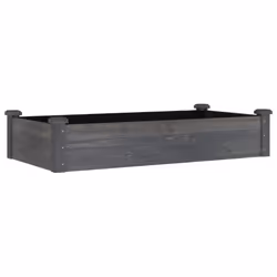 Fioriera Giardino con Fodera Grigia 120x60x25cm Massello Abetecod mxl 106277 - Vista aggiuntiva 2
