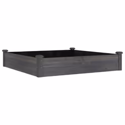 Fioriera Giardino con Fodera Grigia 120x120x25cm Massello Abetecod mxl 129264 - Vista aggiuntiva 2