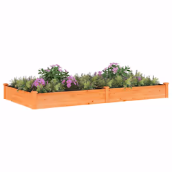 Fioriera da Giardino Fodera Marrone 240x120x25cm Massello Abetecod mxl 103916 - Vista aggiuntiva 3
