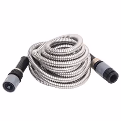 Tubo da Giardino con Ugello Spray Argento 0,6" 30 m in Acciaiocod mxl 79194 - Vista aggiuntiva 2