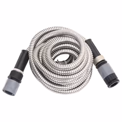 Tubo da Giardino con Ugello Spray Argento 0,6" 30 m in Acciaiocod mxl 79194 - Vista aggiuntiva 3