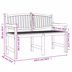 VidaXL 364409 panca da esterno Teak - Vista aggiuntiva 6