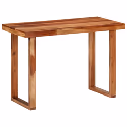 Aggiungete un tocco di fascino rustico al vostro spazio abitativo con questo tavolo da pranzo in legno! Legno massello di aca ...