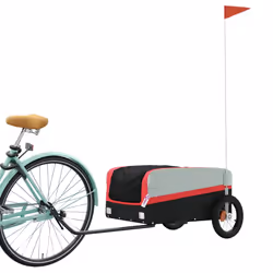 Rimorchio da Bici Nero e Rosso 30 kg in Ferrocod mxl 131831 - Vista aggiuntiva 3