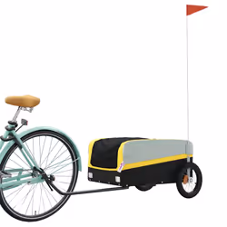 Rimorchio da Bici Nero e Giallo 30 kg in Ferrocod mxl 131832 - Vista aggiuntiva 3
