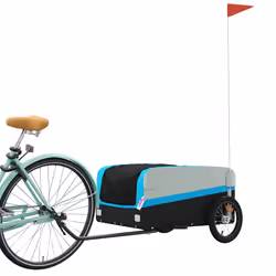 Rimorchio da Bici Nero e Blu 45 kg in Ferrocod mxl 108639 - Vista aggiuntiva 3