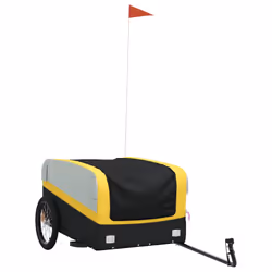 Rimorchio da Bici Nero e Giallo 45 kg in Ferrocod mxl 108002 - Vista aggiuntiva 2