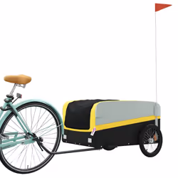Rimorchio da Bici Nero e Giallo 45 kg in Ferrocod mxl 108002 - Vista aggiuntiva 3