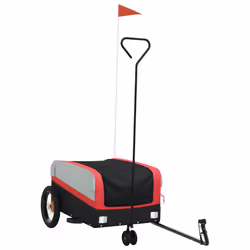 Rimorchio da Bici Nero e Rosso 30 kg in Ferrocod mxl 134667 - Vista aggiuntiva 2