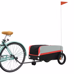 Rimorchio da Bici Nero e Rosso 30 kg in Ferrocod mxl 134667 - Vista aggiuntiva 3