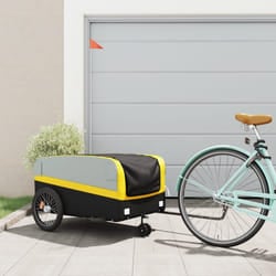 Rimorchio da Bici Nero e Giallo 45 kg in Ferrocod mxl 86624