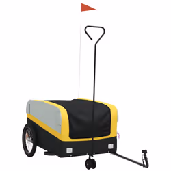 Rimorchio da Bici Nero e Giallo 45 kg in Ferrocod mxl 86624 - Vista aggiuntiva 2